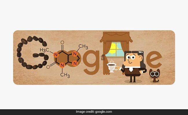 تغییر لوگوی گوگل به افتخار کاشف کافئین