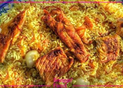 طرز تهیه ماهی زیبون با برنج مرغوب ایرانی
